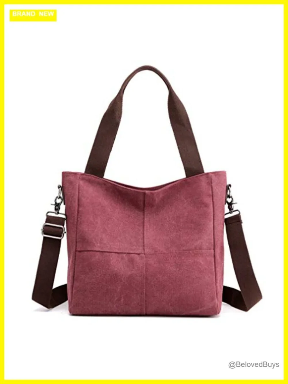 Canvas Tote Bag Shoulder Crossbody Work Travel Small Satchel Purse